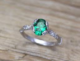 Unique Emerald Gemstone Engagement Ring Vintage Antique Boho Etsy Antique Engagement Rings Vintage Gemstone Engagement Rings Vintage Gemstone Engagement Rings