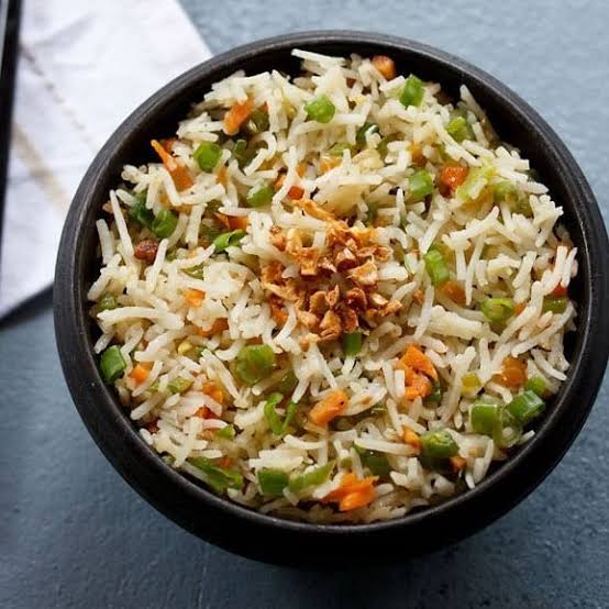 Veg Burnt Garlic Fried Rice