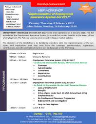 The employment insurance system (eis), which will come into effect in 1 january 2018, will not only provide a safety net for retrenched workers but also valuable support services. Fillable Online Brochure Workshop On Eis Act Penangjb Fax Email Print Pdffiller