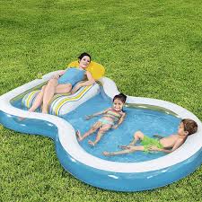 Moms And Dads Love The Innovative Design Of The Bestway Staycation Pool Inflatable Now You Can Comfortably And Inflatable Swimming Pool Pool Inflatable Pool