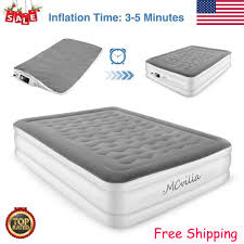 Air Bed Mattress Inflatable Built In Electric Pump Airbed Home Travel Queen Bed Inflatable Mattress Air Mattress Air Bed