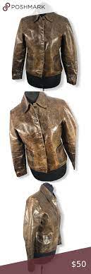 Vintage Brown J Crew Leather Jacket Sz 12 Leather Jacket Vintage Brown Jackets