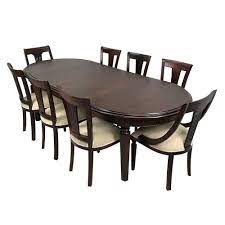 Standard height dining tables are between 28 and 30 inches, and this is the size i recommend for most dining rooms. Solid Mahogany Wood Oval Extension Dining Set 2 5m Table 8 Chairs Antique Style