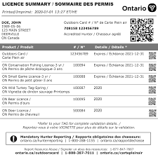Hunting Licence Information Ontario Ca