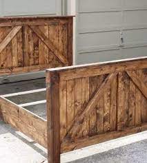 Single frames sleep one and are great for small bedrooms and. Barn Door Rustic Headboard Pine Main Pallet Patio Furniture Rustic Headboard Rustic Barn Door