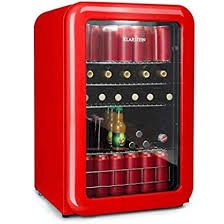 Klarstein Poplife Getrankekuhler Retro Kuhlschrank Mini Kuhlschrank 115 Liter 0 10 C Doppelt Verglaster Kuhlschrank Glastur Glastur Retro Kuhlschrank