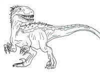 If your kids are the fan of the phenomenal movie jurassic world, then these indominus rex coloring pages are perfect to get your kids all excited for coloring! T Rex Coloring Page Jurassic World To Print Easy Jurassic World T Rex Coloring Pages Pdf For Adults Images Ecolorings Info
