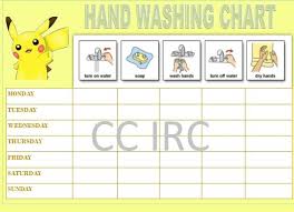 Laminated Hand Washing Chart Pokemon Rewardcharts Chart