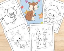 You can print or download them to color and offer them to your family and friends. Animal Coloring Etsy