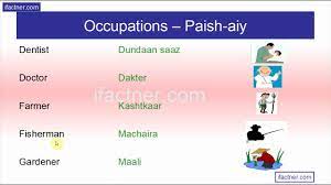 Learn What Professions And Occupations Are Called In English Hindi And Learn Hindi Learn Urdu Learn English