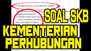 Bocoran Soal Skb Jawaban Kementerian Perhubungan Cpns 1 Youtube