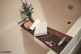 how to make a diy bath tub tray