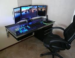 Gaming Station Computer Desk Diy Computer Desk Custom Computer Custom Built Computers