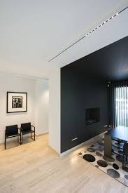 Black And White Bedroom With Led Lights White And Black Nuit Led Profile Surface Mounted Together With Black Wall Mounted Trimless Recessed Dining Room Inspiration Black Walls Dining Room Interiors