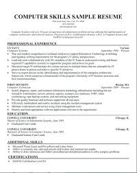 Computer Resume Examples Computer Science Resume Template Science ...