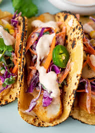 An easy to make healthy fish taco recipe! Cod Fish Tacos Gimme Delicious