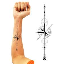 Maybe you would like to learn more about one of these? Design Geometric Arrow Compass Tattoo Wettbewerb In Der Kategorie Tattoo 99designs