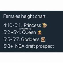 females height chart 410 51 princess ig 2 54 queen 5 515