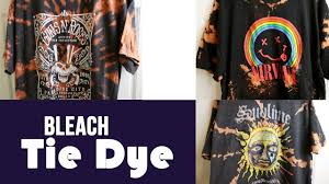This bleach tie dye diy project only takes a few minutes & you can witness the magic as it happens. How To Bleach Tie Dye T Shirts Easy Youtube