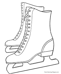 Figure skating coloring pages are a fun way for kids of all ages to develop creativity, focus, motor skills and color recognition. Winter Coloring Pages Ice Skates 16 Coloring Library