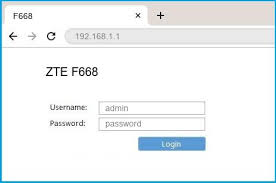 The default password for their router is admin with username admin�. 192 168 1 1 Zte F668 Router Login And Password