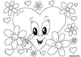 coloriage dessin saint valentin 184 st a imprimer arbre avec des racines