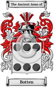 Botten Name Meaning, Family History, Family Crest & Coats of Arms