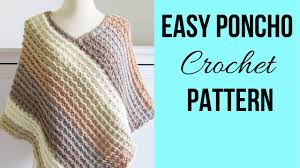 The funny papers poncho makes a great pattern for knitters who are making their very first this gorgeous free knitting pattern shows you how to make a cape using a woven slip stitch. Crochet Poncho Pattern For Women Youtube