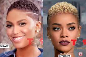 Celebs with short hair (15). These Celebs Were Photoshopped With Short Natural Hair And They Look So Damn Good