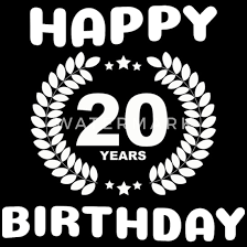 Gelukkige Verjaardag 20 Jaar Mannen T Shirt Spreadshirt