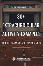 80 Extracurricular Activity Examples For The Common Application Life Hacks For School Extra Curricular Activities College Essay