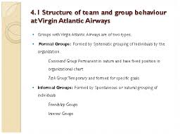 Organisational Behaviour At Virgin Atlantic Homework