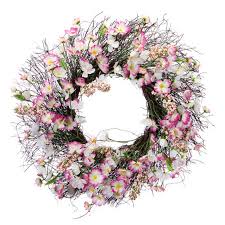 Artificial Cherry Blossom Wreath New Items White Cherry Blossom Wreaths Floral Supplies