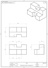 Orthographic Drawings Orthographic Drawing Isometric Drawing Exercises Isometric Drawing