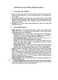 Check spelling or type a new query. Format Penulisan Laporan Praktikum Apk A