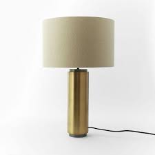 Pillar Table Lamp Antique Brass Table Lamp Brass Lamp Lamp