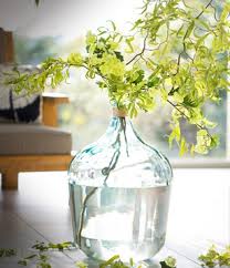 Vase En Verre Recycle Et Raphia Botanic Home Decor Glass Vase Vase