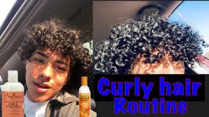 Curly hair types long curly hair black hair fade haircuts for men dreads hair inspo hair goals my hair textured hairstyles. Curly Hair Routine For Men Women Defined Curls Nando Youtube