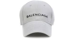 Balenciaga Embroidered Cotton Baseball Cap In Grey Gray Lyst