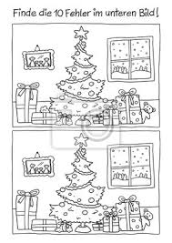 Fehlersuchbilder für kinder weihnachten : Fehlerbild Weihnachten Leinwandbilder Bilder Fehler 10 Zehn Myloview De