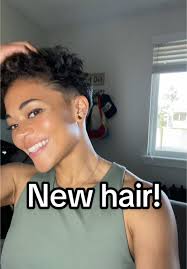 Ope! Long hair got boring 🤷🏽‍♀️ #bigchop #curlypixiecut #shorthair  #edgyhair #edgy #curlyhair