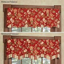 A wide variety of floral valance options are available to you, such as material, use, and pattern type. Farrell Dark Red Petticoat Valance 52 X 15 Home Decor French Country Decorating Mediterranean Home Decor