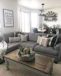 Stunning Rustic Modern Farmhouse Living Room Decorating Ideas Small Space Living Room Farmhouse Decor Living Room Modern Chic Living Room