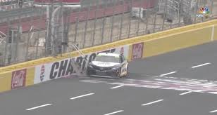 Zapsnyder i'd be more interested in nascar if the cars were exactly like the ones we're 8:18 amjanuary 26, 2017 twitch_6. Nbc S Nascar Race Car Crashes Into Metal Steps Left On Track Damaging Car