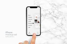 The simple, clean background and the grey colored phone model give enough prominence to your product. 40 Iphone Psd Mockups Free Premium 2021 Design Shack