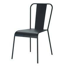 Die schöne schwarze farbe und die schlanken beine verleihen ihrem wohnbereich einen elegante atmosphäre. Metallstuhl Im Industrial Stil Schwarz Factory Maisons Du Monde