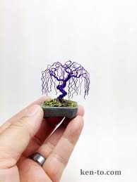 Port jackson fig fortunella hindsii: Purple Willow Wire Bonsai Tree By Ken To By Kentoart Deviantart Com On Deviantart Wire Trees Wire Tree Sculpture Copper Wire Art