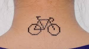 Racing bike tattoo design on inner arm. 50 Awesome Cycling Inspired Tattoos Total Women