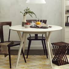 Hillsdale furniture hillsdale forest hill dining table. Parker Mid Century White Round Dining Table