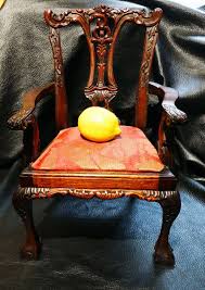 Salesman Sample Miniature Chippendale Chair Hand Carved Mahogany Vintage Chippendale Chairs Chair Miniature Chair